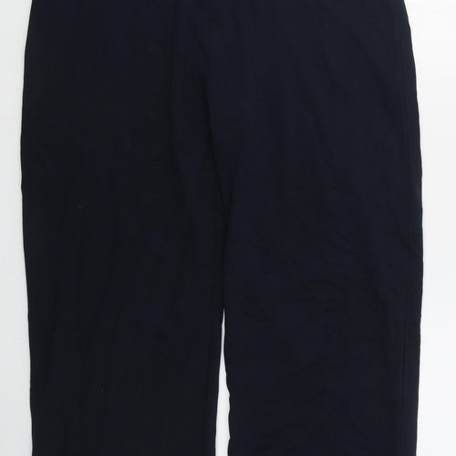Marks and Spencer Womens Blue  Viscose Sweatpants Trousers Size 20 L26 in Regular