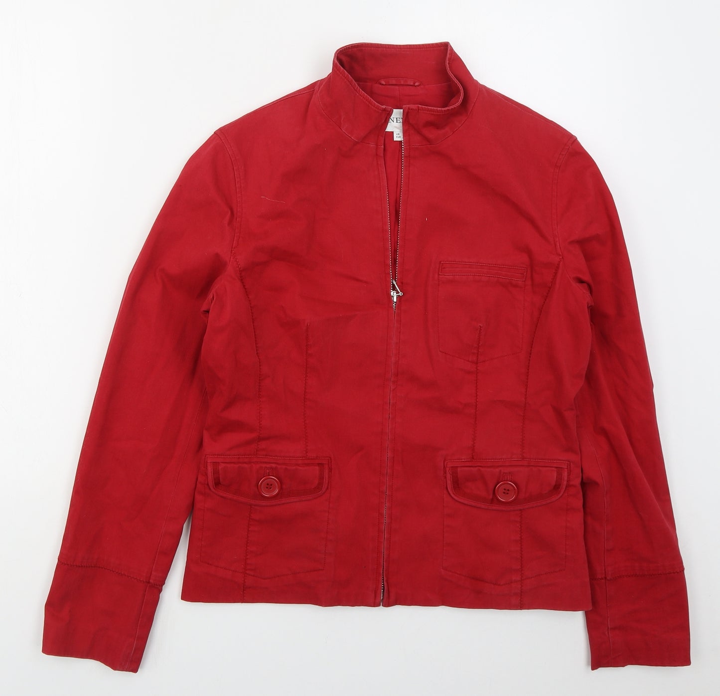 NEXT Womens Red   Jacket  Size 10  Zip