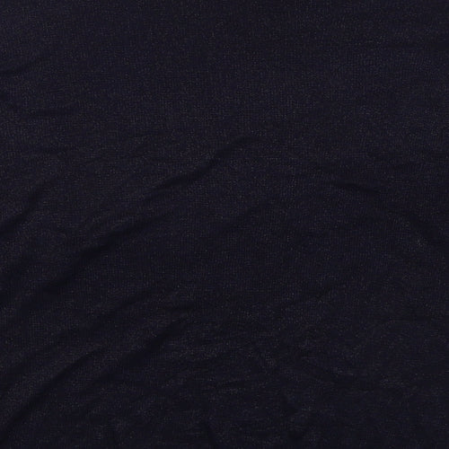 Amchi Womens Blue Boat Neck  Acrylic Pullover Jumper Size L