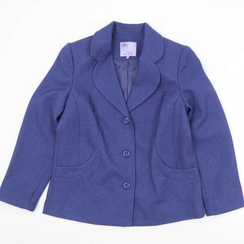 EWM Womens Blue   Jacket  Size 14  Button
