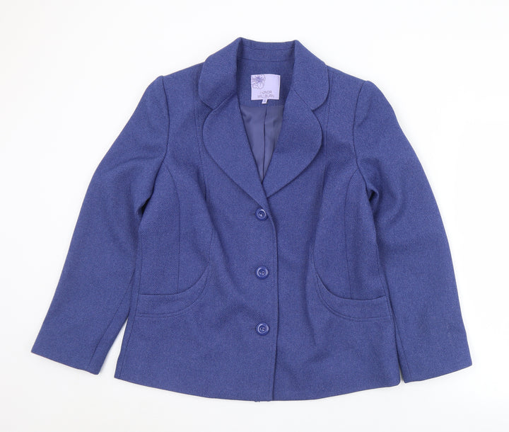 EWM Womens Blue   Jacket  Size 14  Button