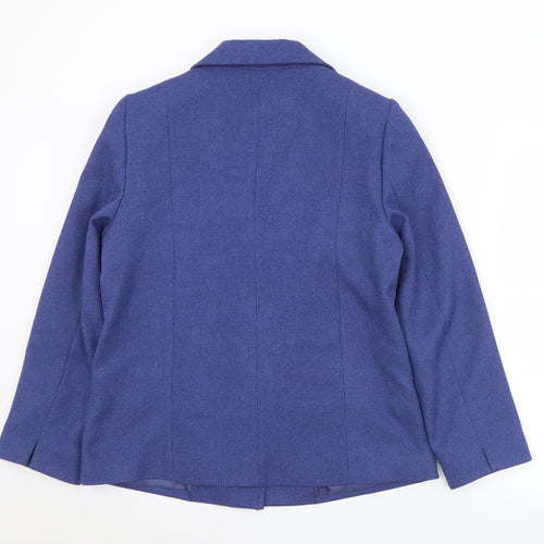 EWM Womens Blue   Jacket  Size 14  Button