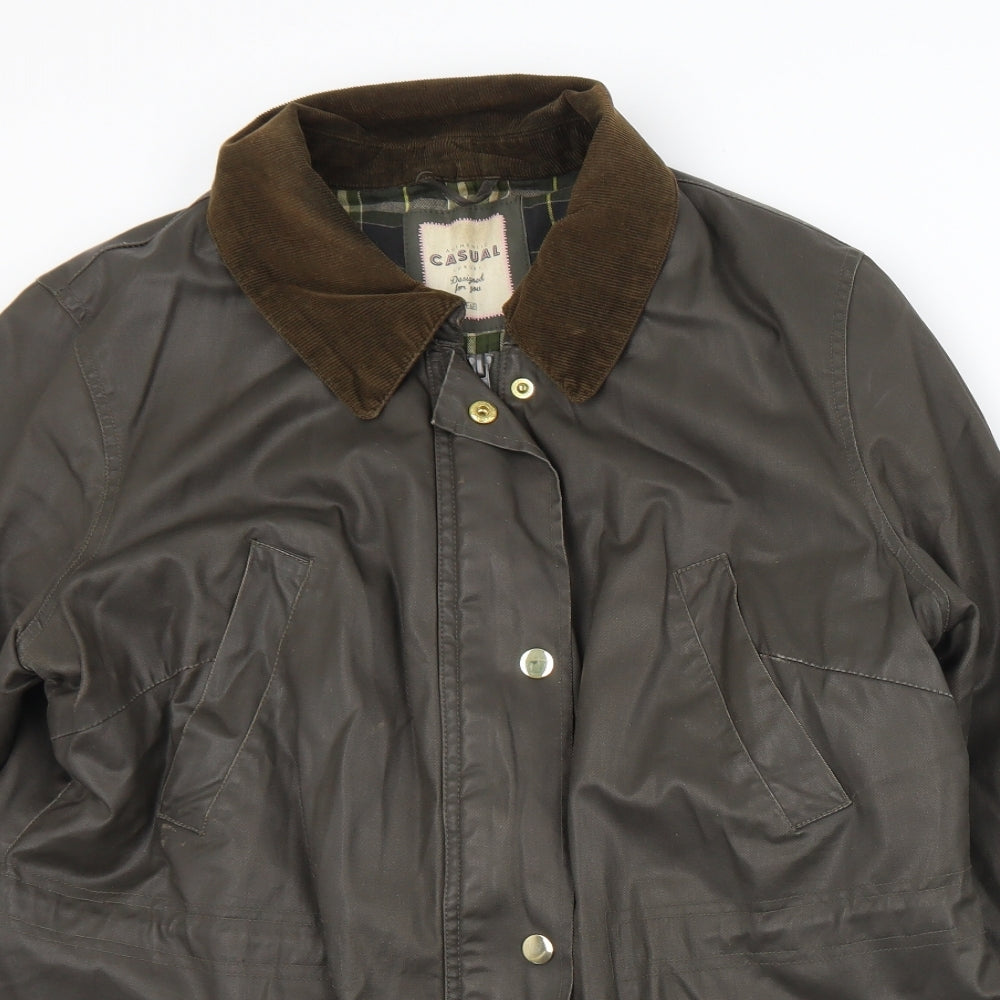 F&F Womens Brown   Rain Coat Coat Size 18  Snap