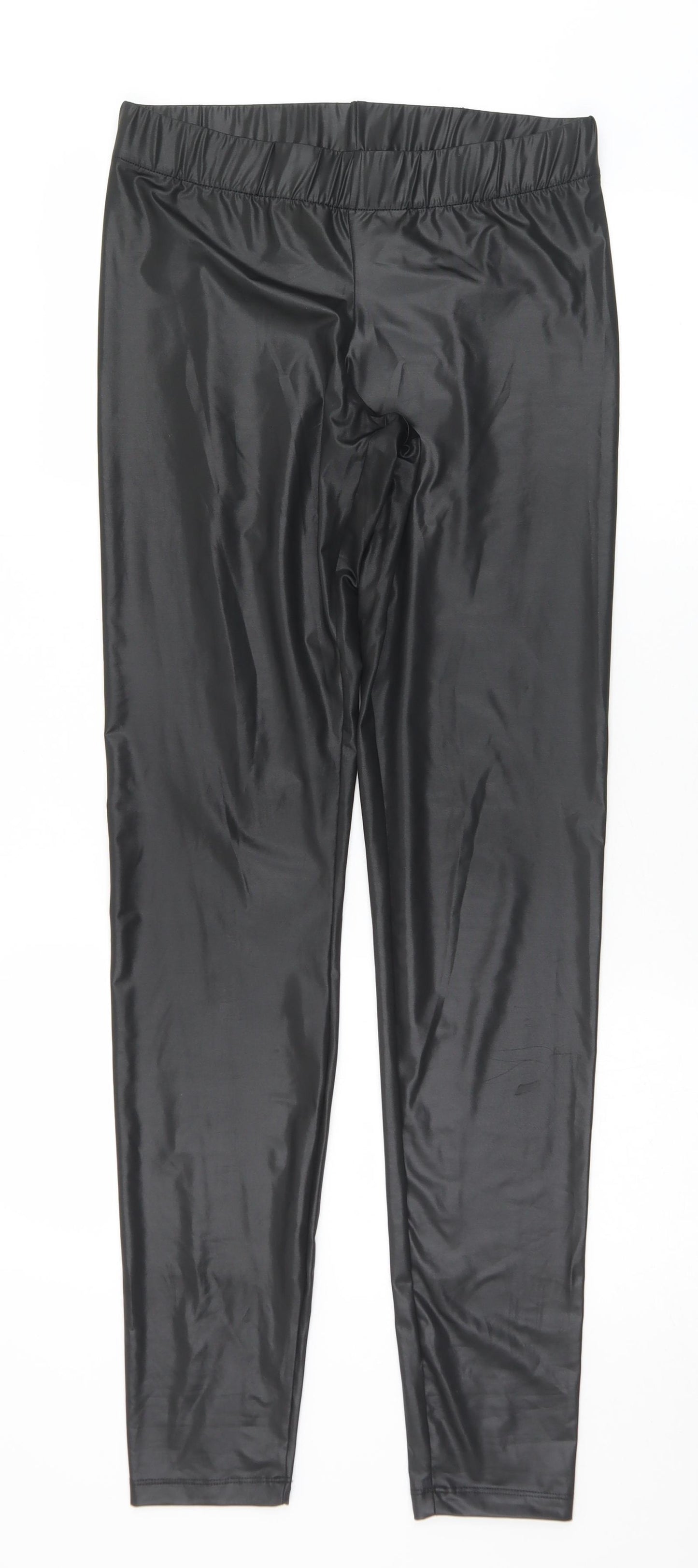Noisy may Womens Black  Polyester Capri Leggings Size L L32 in