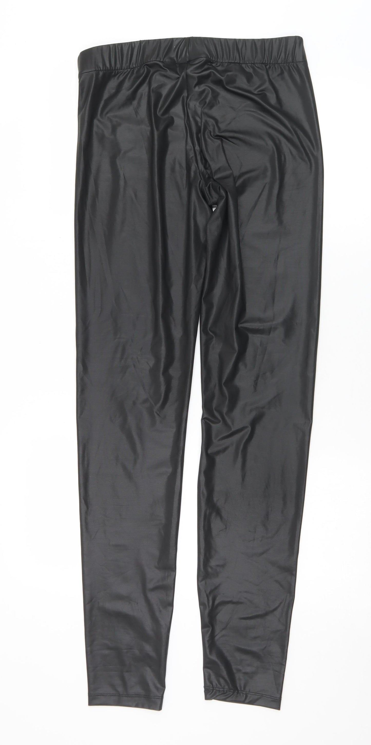 Noisy may Womens Black  Polyester Capri Leggings Size L L32 in