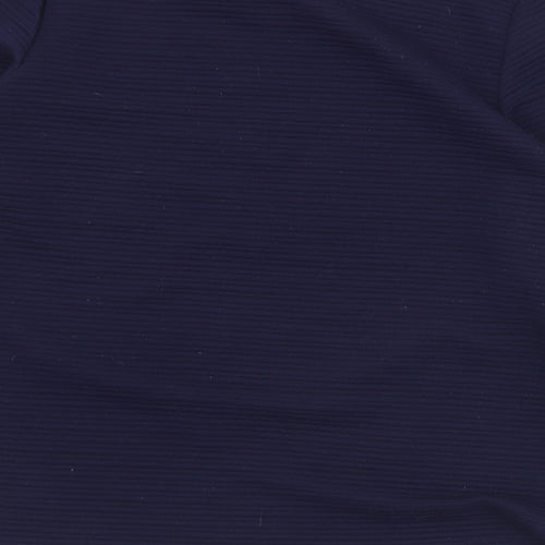 W Lane Womens Blue Round Neck  Polyester Pullover Jumper Size M