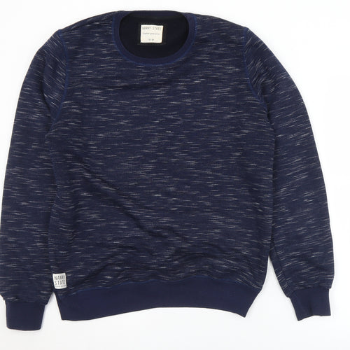 Nanny State Mens Blue  Polyester Pullover Sweatshirt Size L