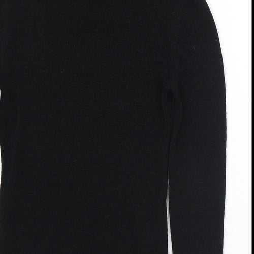 Etxart & Panno Womens Black Cowl Neck  Polyester Pullover Jumper Size S