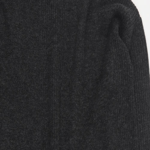 TU Womens Grey  Acrylic Jumper Dress  Size XL  High Neck Pullover