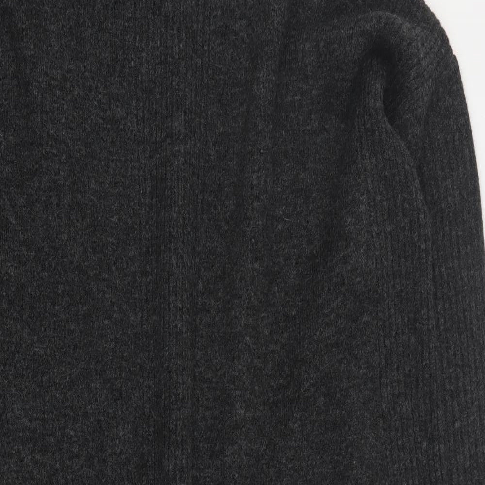 TU Womens Grey  Acrylic Jumper Dress  Size XL  High Neck Pullover