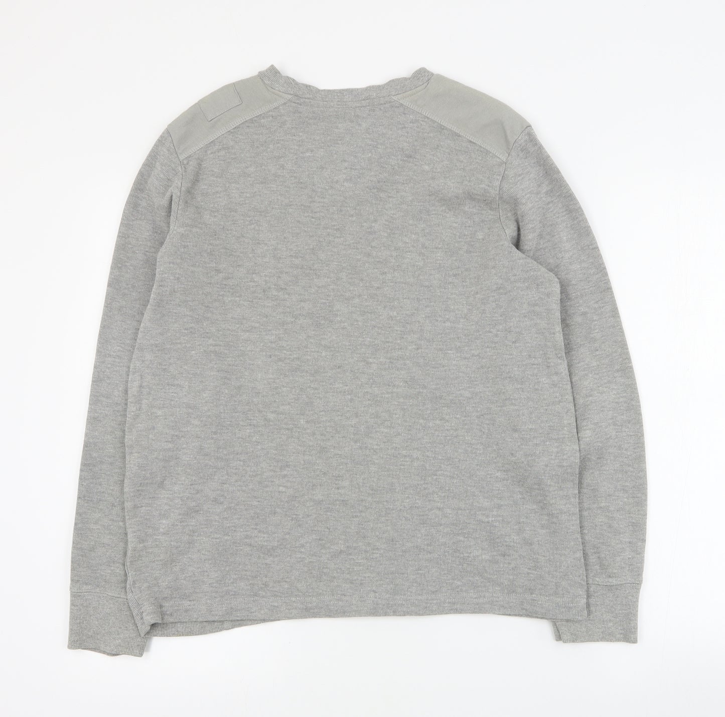 Dissident Mens Grey  Cotton Pullover Sweatshirt Size M