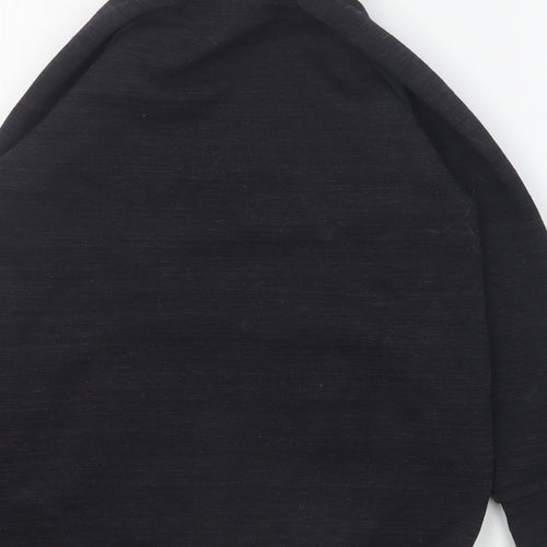 Dunnes Boys Black  Polyester Pullover Sweatshirt Size 6-7 Years  Zip