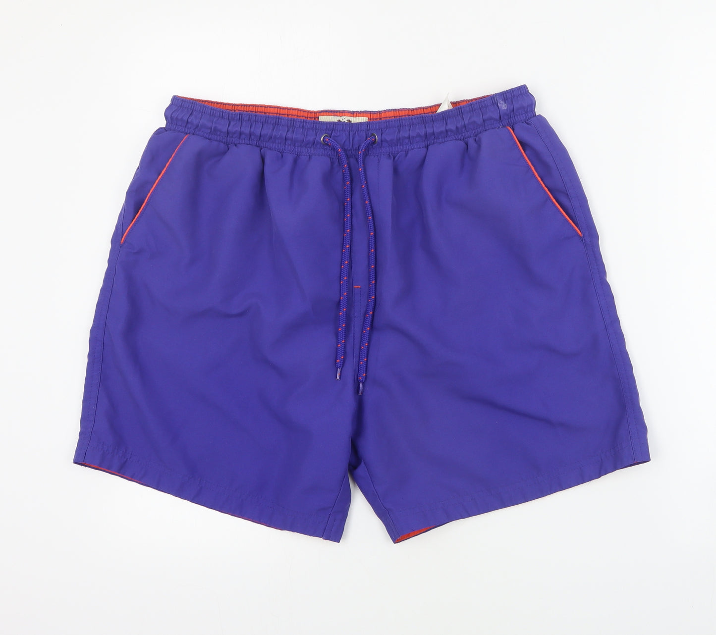 Easy Surf Mens Purple  Polyester Sweat Shorts Size L  Regular Drawstring - Swim short