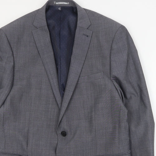 NEXT Mens Grey  Polyester Jacket Blazer Size L