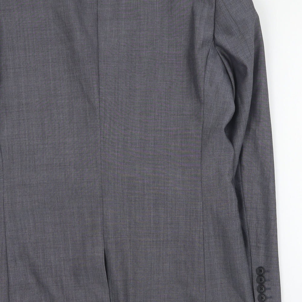 NEXT Mens Grey  Polyester Jacket Blazer Size L