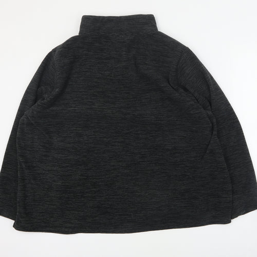 Bonmarcher Womens Grey  Polyester Pullover Sweatshirt Size 22  Zip