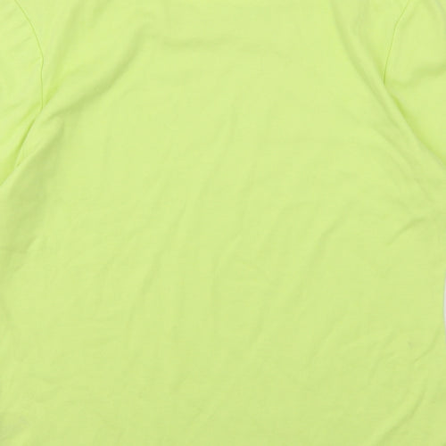 Paramour Womens Green  Polyester Basic T-Shirt Size S Round Neck