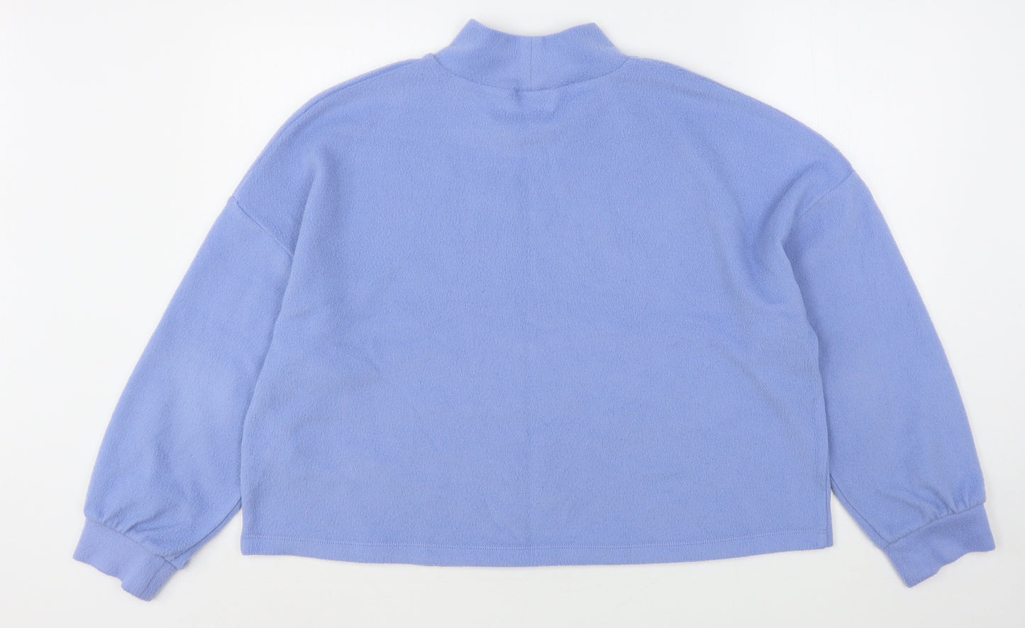 New Look Womens Blue High Neck  Polyester Pullover Jumper Size L