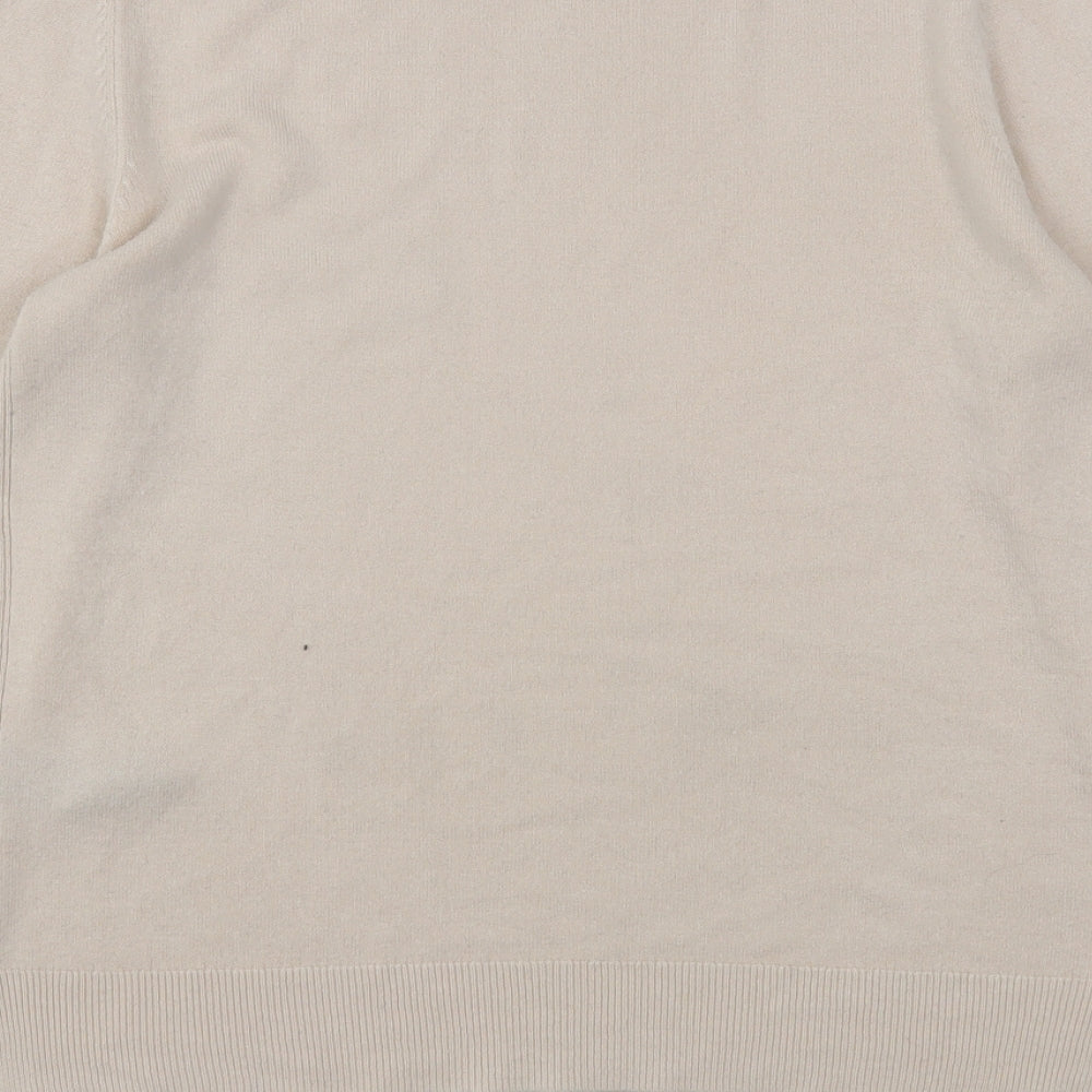 Marks and Spencer Womens Pink Round Neck  Acrylic Pullover Jumper Size 12