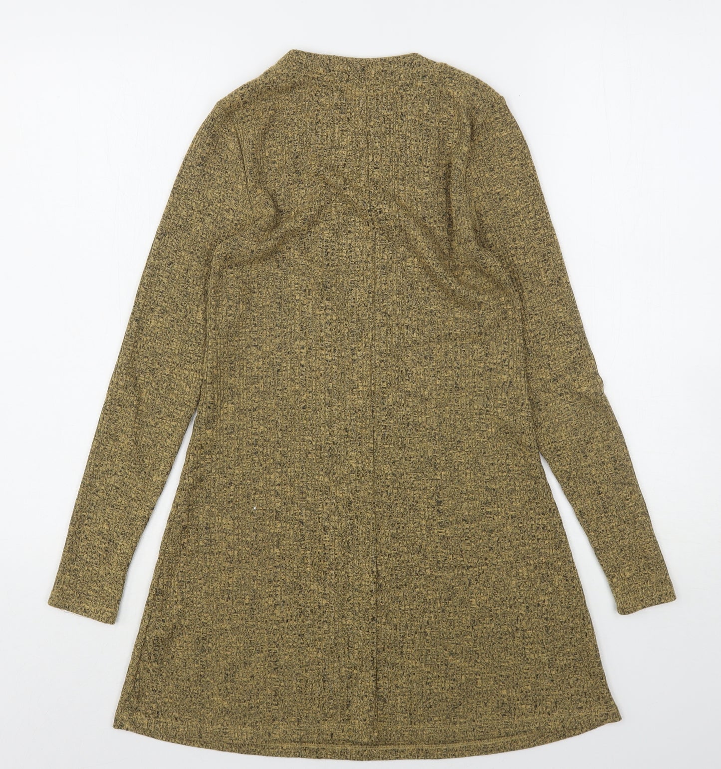 Topshop Womens Beige Round Neck  Polyester Pullover Jumper Size 6