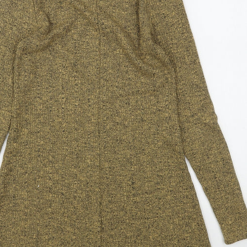 Topshop Womens Beige Round Neck  Polyester Pullover Jumper Size 6