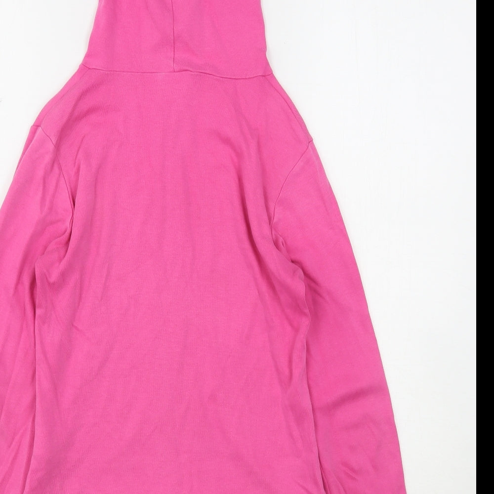 Pinapple Womens Pink  Cotton Full Zip Hoodie Size S