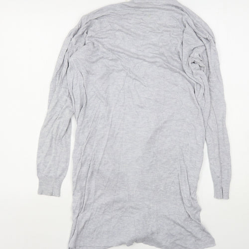 Noisy Mat Womens Grey V-Neck  Viscose Cardigan Jumper Size S