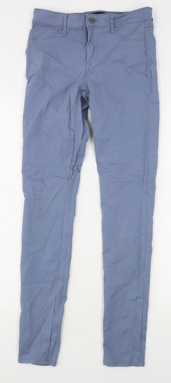 Pieces Womens Blue  Viscose Skinny Jeans Size 28 in L31 in Regular