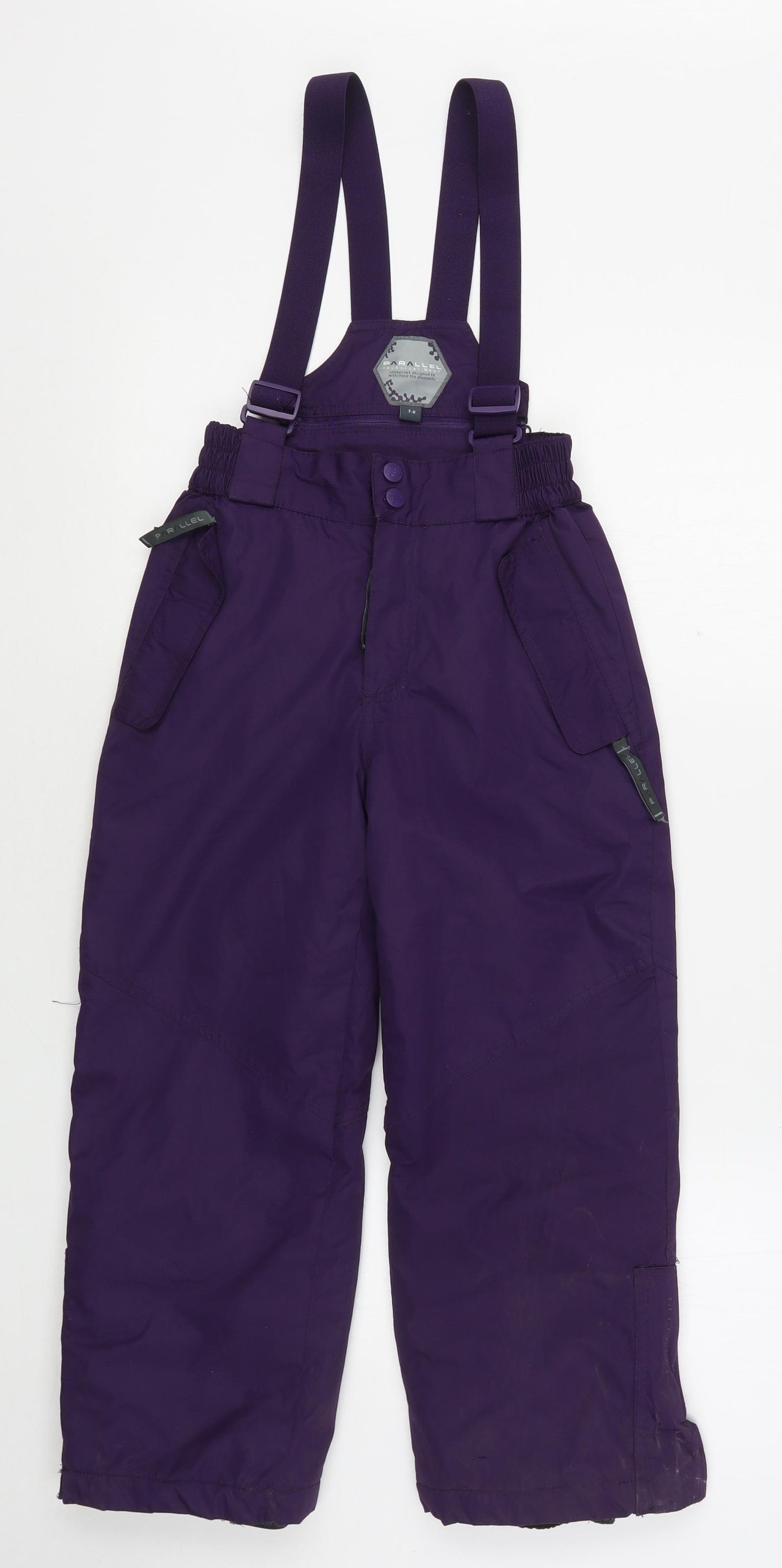 Parallel Girls Purple  Polyester Snow Pants Trousers Size 7-8 Years  Regular