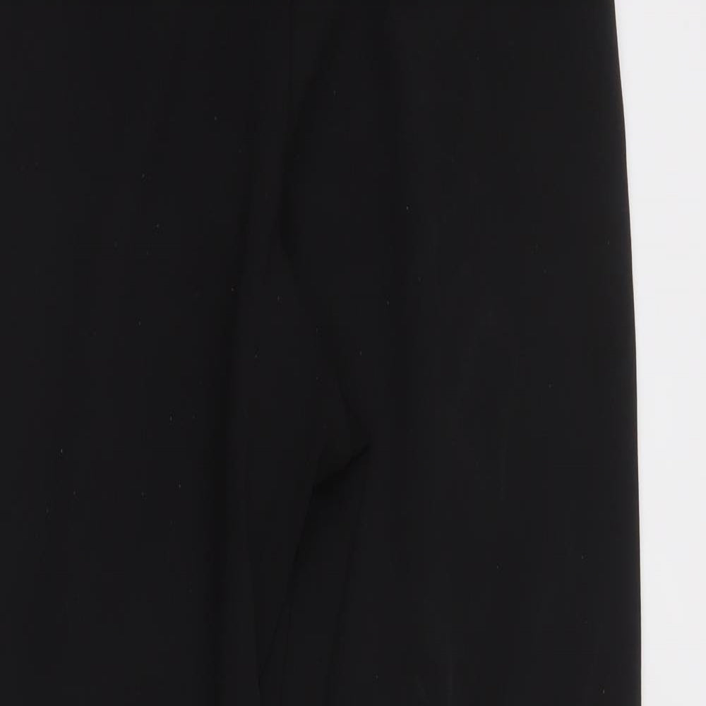 H&M Womens Black  Polyester Trousers  Size M L28 in Regular