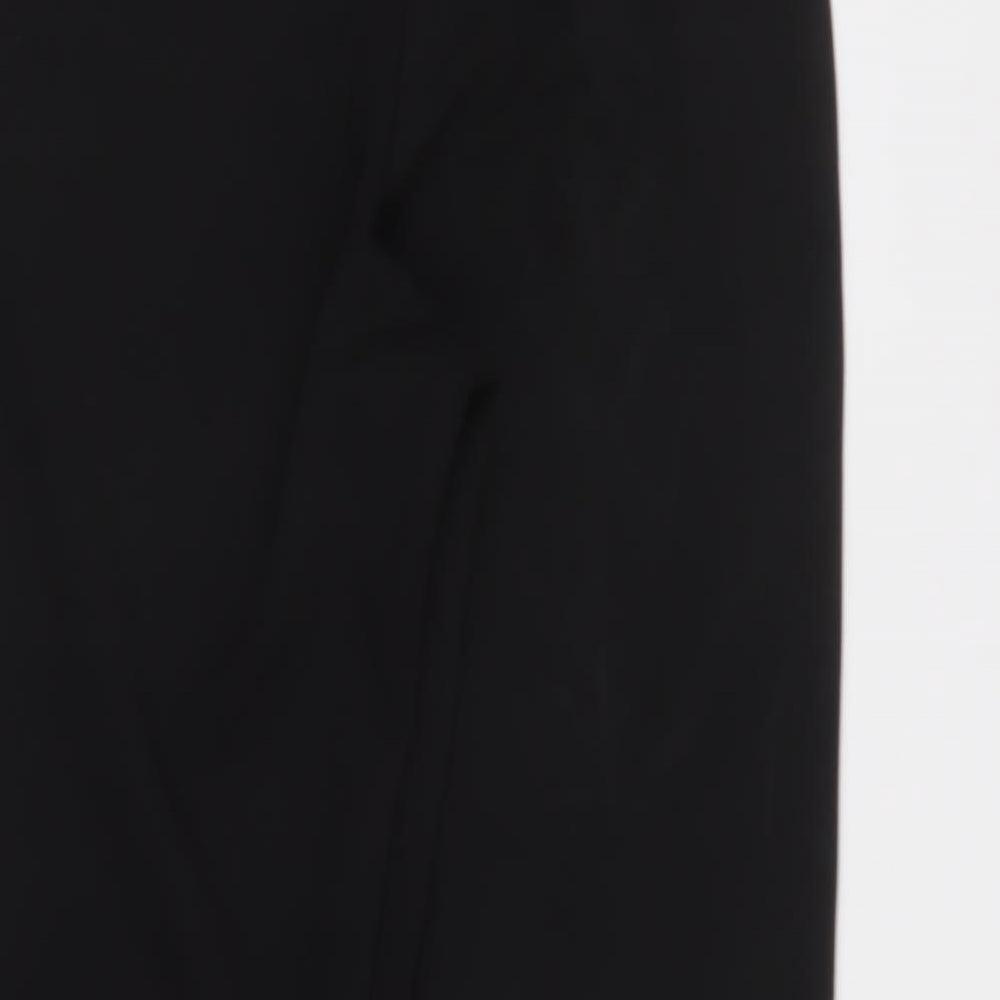 H&M Womens Black  Polyester Trousers  Size M L28 in Regular