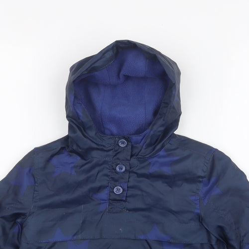 F&F Boys Blue Geometric  Rain Coat Coat Size 2XS