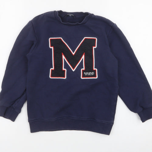 Debenhams Boys Blue  100% Cotton Pullover Sweatshirt Size 8-9 Years