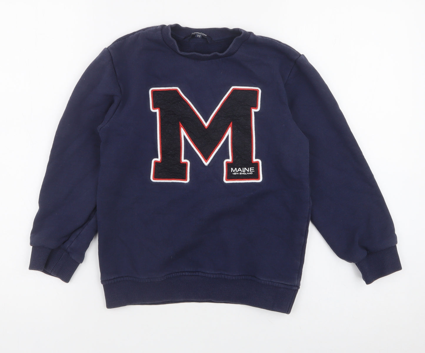 Debenhams Boys Blue  100% Cotton Pullover Sweatshirt Size 8-9 Years