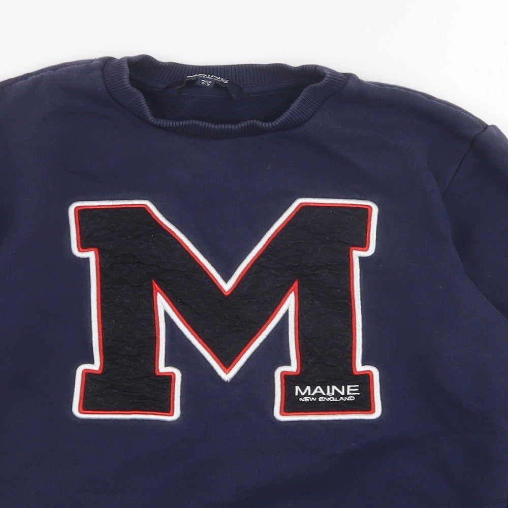 Debenhams Boys Blue  100% Cotton Pullover Sweatshirt Size 8-9 Years