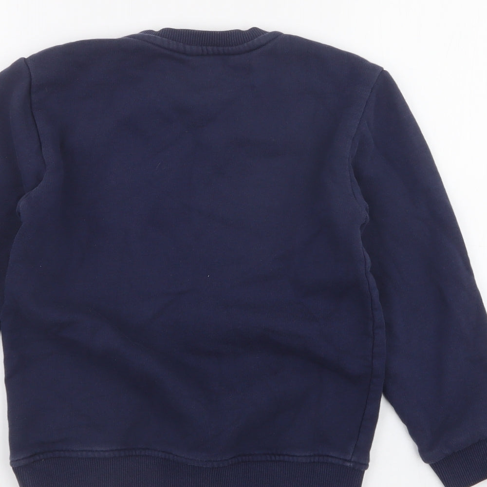 Debenhams Boys Blue  100% Cotton Pullover Sweatshirt Size 8-9 Years