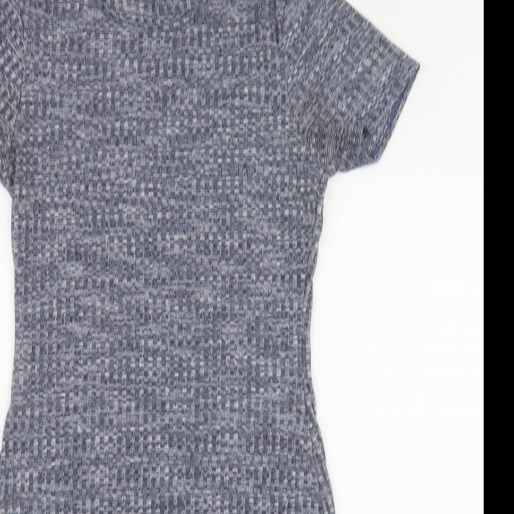 Candy Couture Girls Blue  100% Polyester A-Line  Size 15 Years  Crew Neck