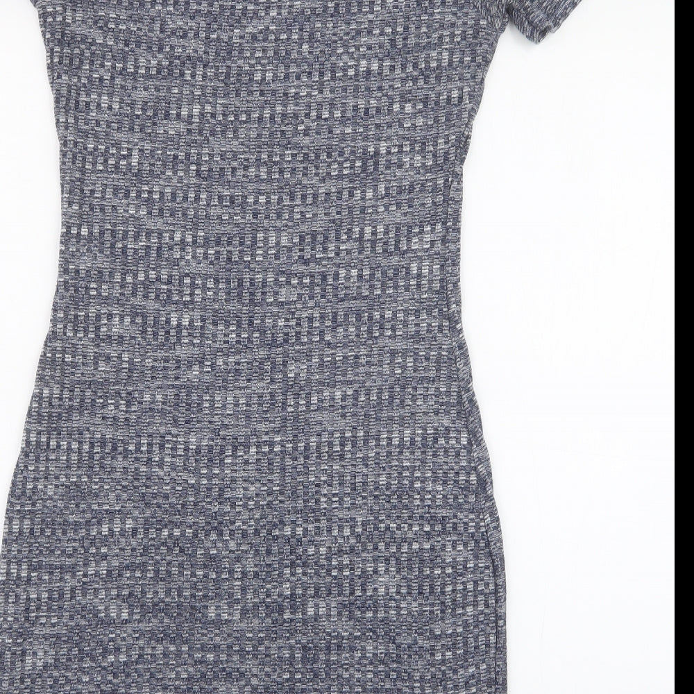 Candy Couture Girls Blue  100% Polyester A-Line  Size 15 Years  Crew Neck