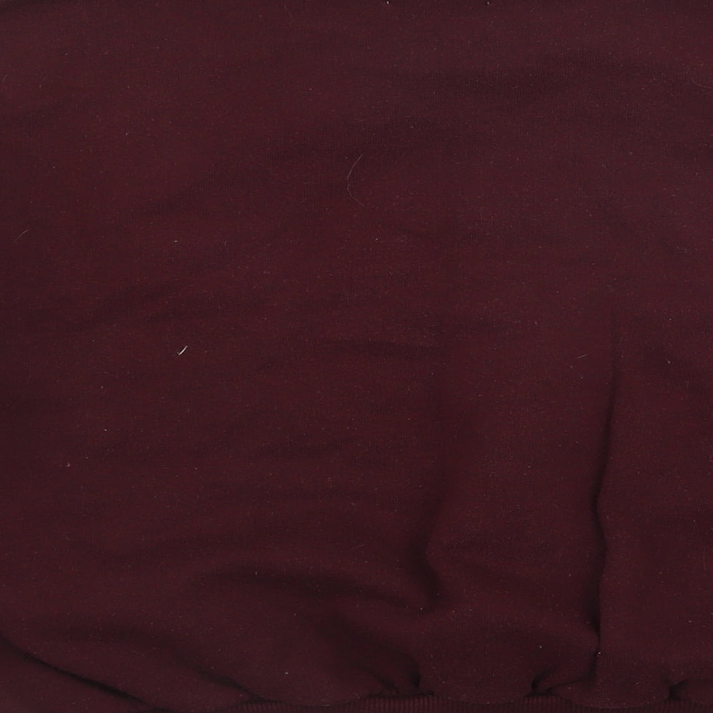 Pull&Bear Mens Purple  Cotton Pullover Sweatshirt Size XS   - XXS