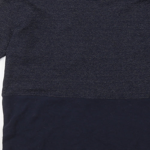 Twisted Soul Mens Blue Round Neck  Cotton Pullover Jumper Size S