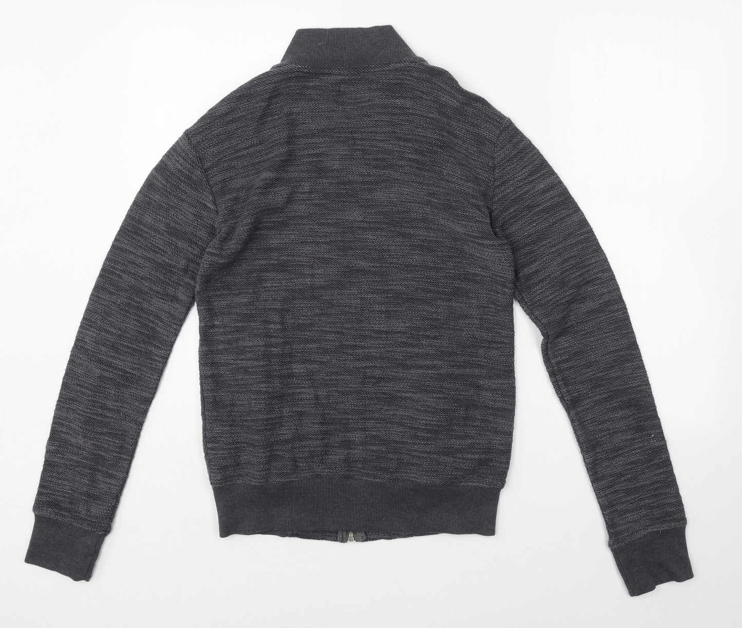Twisted Soul Womens Grey  Cotton Full Zip Sweatshirt Size XS