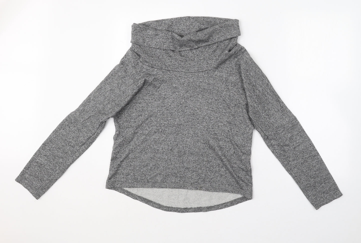 TU Womens Grey Roll Neck  Cotton Pullover Jumper Size 12