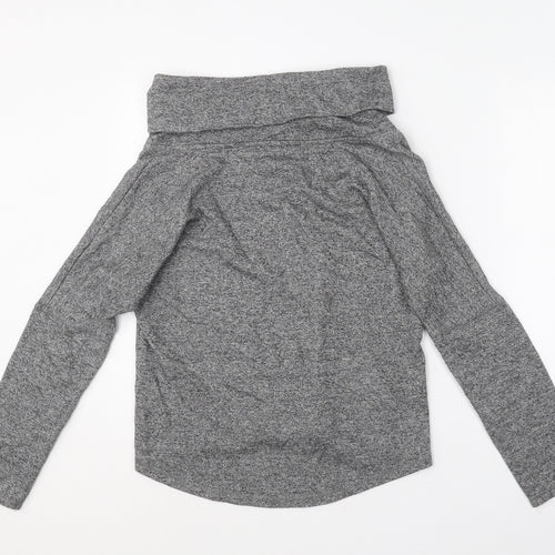 TU Womens Grey Roll Neck  Cotton Pullover Jumper Size 12