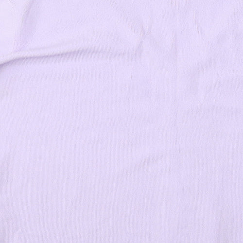 Alibi Womens Purple V-Neck  Viscose Pullover Jumper Size 16
