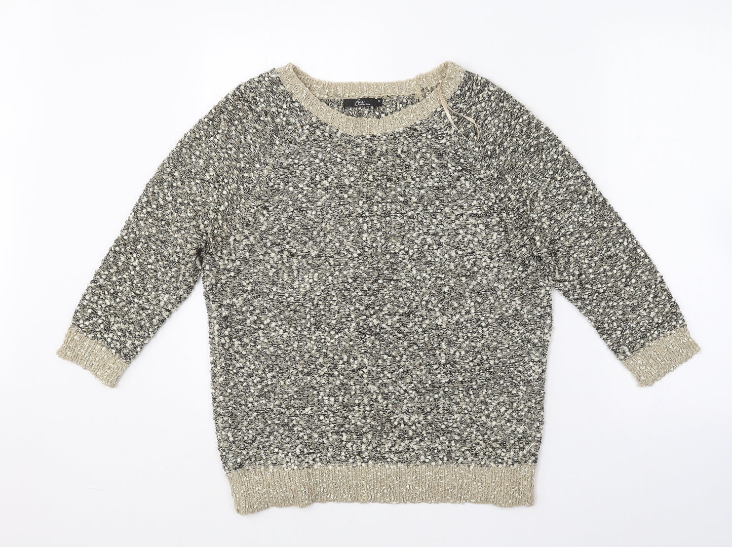 BM Womens Multicoloured Round Neck  Polyester Pullover Jumper Size M