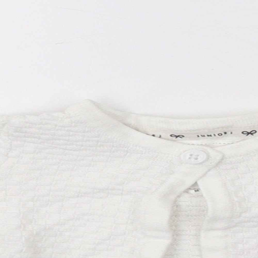 Jasper Conran  White  Cotton Cardigan Jumper Size 3-6 Months