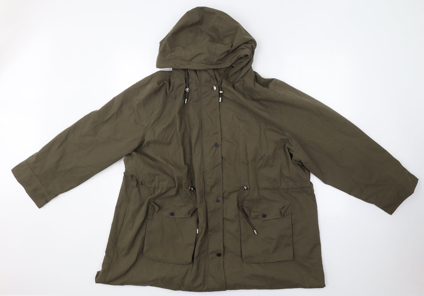 George Womens Green   Parka Coat Size 2XL