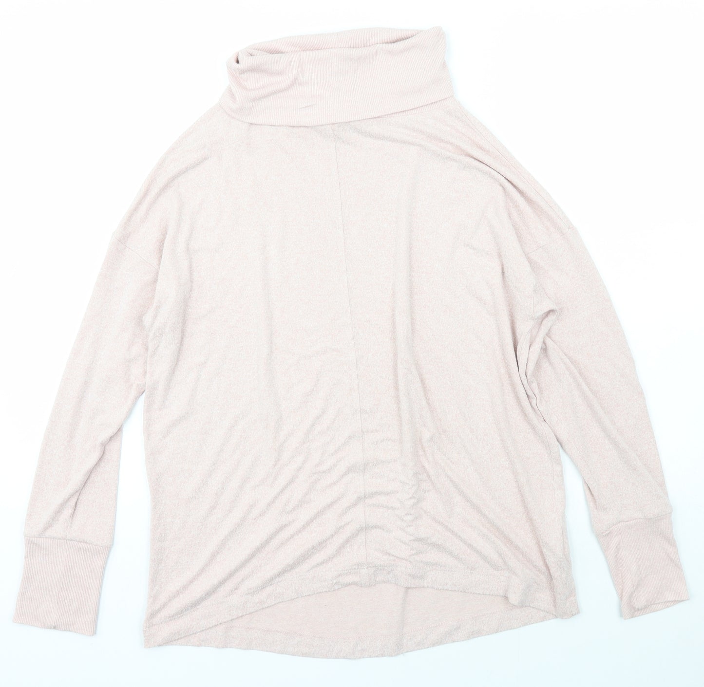 NEXT Womens Pink Roll Neck  Viscose Pullover Jumper Size 14