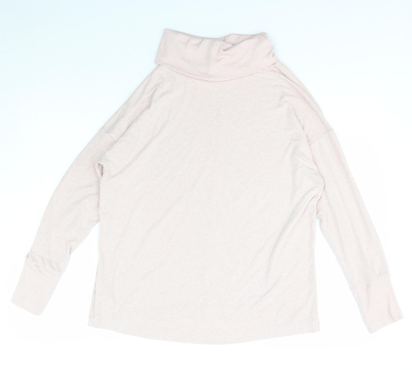 NEXT Womens Pink Roll Neck  Viscose Pullover Jumper Size 14