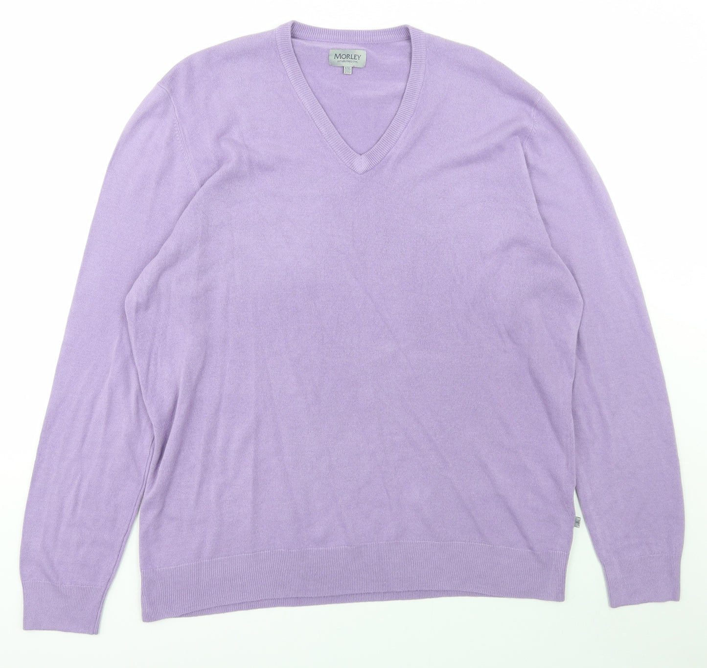 Morley Mens Pink  Acrylic Pullover Sweatshirt Size 2XL
